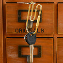 Keychains Unisex Pure Handmade Copper Keyrings Simple Car Key Chain Ring Ho