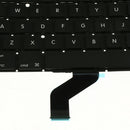 Black Plastic Notebook Keyboard for Macbook A1425, Small Enter Key, UK Layout