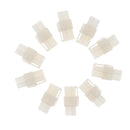 10 Kits 2 Pin 6.3mm Brass Crimp Terminal Cable Locking Male Female Connector