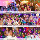 5W Stage Lights 4 Colour RGB Sound Activated Disco Ball Strobe DJ for Party