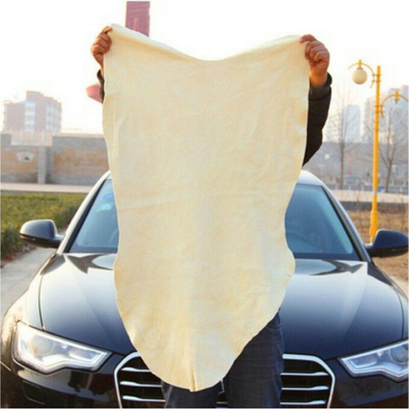 Natural Chamois Leather Car Washing Cleaning Cloth Absorbent Drying Towel HOT FT