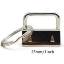 60 Piece Key Ring Hardware Keychain Bracelet Hardware with Lanyard Key Ring