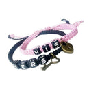 1 Pair of Bracelet Lovers Bracelet HIS HERS Personalized Gifts Button Block G7G2
