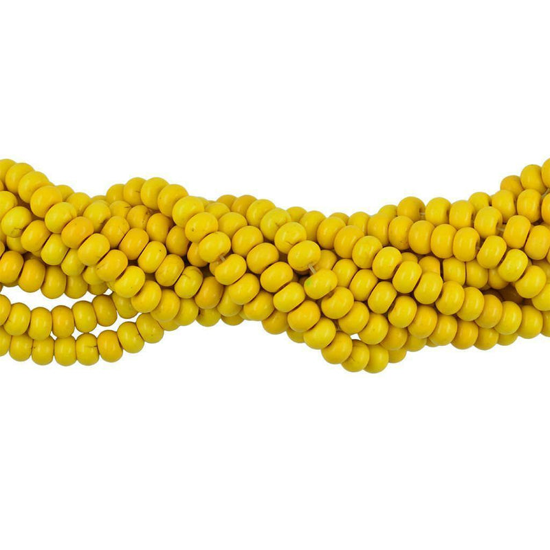 1 Strand Yellow Turquoise Rondelle Loose Beads for Jewelry Making Beading