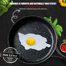 Round NonStick Frying Pan with Folding Handle Outdoor Camping Picnic Cookware