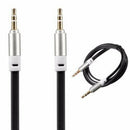Flat 1M 3.5mm Jack Plug To Plug Male Cable Audio Lead Headphone AUX MP3 iPo