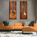 Set of 2pcs Guitar Canvas Print Wall Art Painting Pictures Home Decor