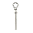2Pcs M10 100mm Threaded Lifting Eye Bolt Ring Tie Down Stainless Steel