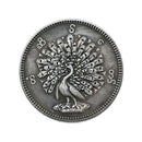 24mm Magic Coin Myanmar Peacock Pattern Coin Collection Necklace Pendant