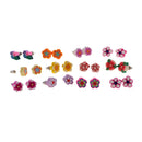 24 Pairs Assorted Fruit Stud Earrings Set for Girls Kids Teen Hypoallergenic