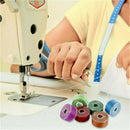 25pcs Sewing Thread Set with Plastic Bobbins Sewing Machine Spools Case H7