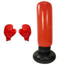 Kids Inflatable Boxing Set Workout Punching Bag Gloves Stress Relief Toys