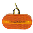2Red + 2Amber 6LED Rectangle Clearance 12V Side Marker Light Trailer Camper