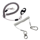 2 Pieces Fly Fishing Secure Lanyard Tools Holder Tether with Carabiner Hook