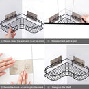Shower Organizer Storage, Bathroom Shelves, Shower Caddy with Rustproof Sta