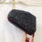 Creative Diamond Shaped Shoulder Bag Sequins Women Crossbody Bags (Black)