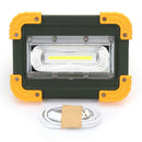 30W Portable Usb Led Camping Light Rechargeable Cob Led Flood Light Outdoor V8O5