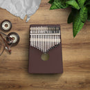17 Key Kalimba Wood Mbira Finger Thumb Piano with Tune Hammer Christmas Gift