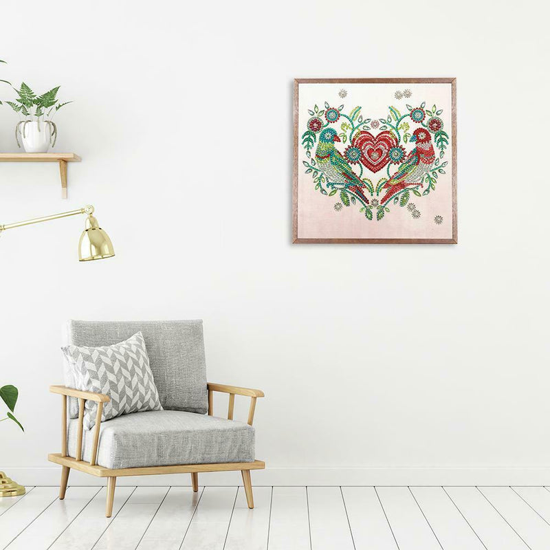 5D DIY Special Shaped Diamond Painting Heart Cross Stitch Mosaic Craft Kits