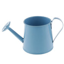 Pastoral Style Colorful Metal Tin Flower Pot Mini Bonsai Watering Can Blue