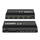 HDMI 2.0 Switcher 4 In 1 Out HD Support 4K 60Hz HDMI Splitter
