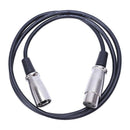 3-Pin XLR Male to Female miniphone Extension cable 1M