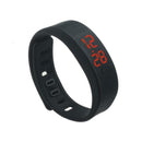 Men Womens Silicone Red LED Sport Bracelet Touch Digital Wrist Watch Xmas Gifts