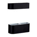 Household Door Umbrella Rain Free Drain Stand Storage Holder Rack Black Set