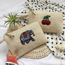 Woven Embroidery Pouch New Trendy Wild Messenger Bag Tote Knitting Mini Sho