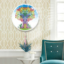 DIY Tree Diamond Painting Mural with Pink Tassel Bedroom Decor Home Crafts