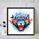 5D DIY Full Drill Diamond Painting Colorful Tiger Cross Stitch Embroidery