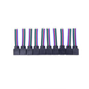 10pcs 4pin female flat cable connector wire for rgb 3528 5050 led strip light JR