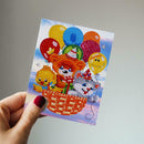 6pcs DIY Diamond Painting Greeting Cards Festival Handmade Kids Greet Card