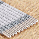1 Pairs Reusable Chopsticks Metal Korean Chinese Stainless Steel Chop Sticks