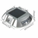 Steady ON Solar LED Traffic Sign Security Light Road Stud Decor Red Light