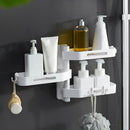 3 Layers Portable Corner Shelf Shampoo Soap Corner Storage Rack Bathroom Sh