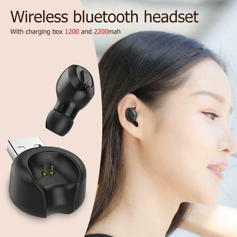 T1 Mini Wireless Bluetooth Earphone Single In-Ear Sports Earbud Headset (A)