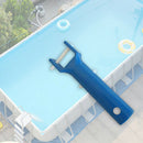 Swimming Pool Spa Vacuum Head Handle Replacement w/ V-Clip & Pin BLUE