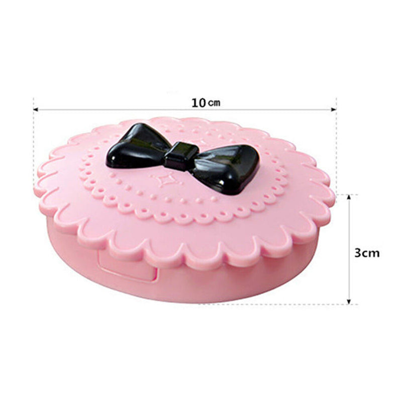 Cute Bow Fairy Ribbon False Eyelash Protect Shape Case Container Pink Box txTEUS