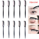 10pcs/set Black Extension Brush Eyelash Eyebrow Comb Lift Curl Eye Makeup OZ