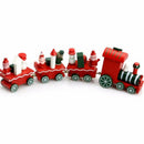 Funny Wood Christmas Gift Xmas Mini Train Decoration Decor Gift O3Q7