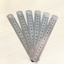 45PCS Pocket Pouch Metric Metal Ruler Measurement Double Sided Stainle WUS