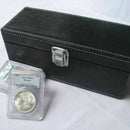 Storage Box Case Faux Leather for NGC PCGS ANACS Coin Holders Nice Fashion