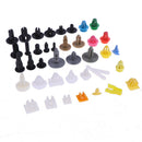 500Pcs Car push pin mixed door trim panel clip fastener bumper rivet retai OZ