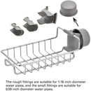 Sponge Holder, Adjustable Stainless Steel Faucet Mounted Sponge Holder For