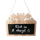 Wooden Memo Board Festival Indoor Door Hanging Message Blackboard Decoration