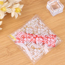 100Pcs Cookies Biscuits Bags Self-adhesive Party Wedding Bag Cake Candy Bag@