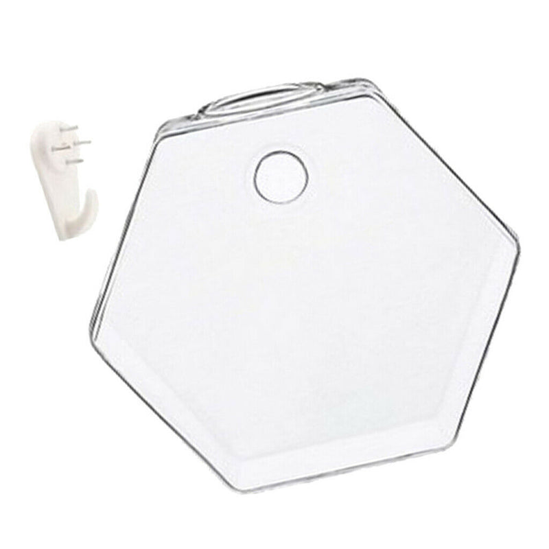 5 Pieces Hexagon Wall Hanging Plant Terrarium Glass Planter Vase, 13CM