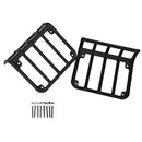 1Pair Metal Rear Tail Light Guards Covers for 07-17 Jeep Wrangler JK JKU A