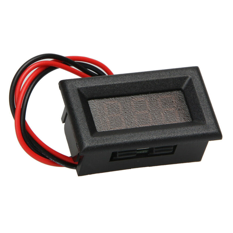 Mini Two Wires Digital Voltmeter Red LED Display DC2.5-30V Voltage Meter